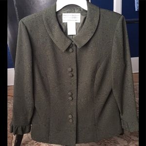 Jessica Howard green suit jacket blazer. 3/4 cuff